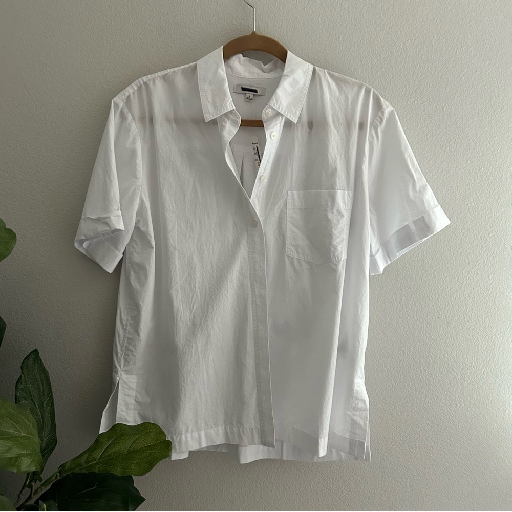 Madewell classic button down lightweight white shirt - Picture 5 of 13